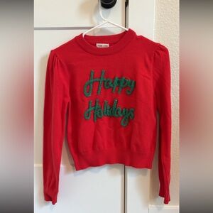 Red 'Happy Holidays' Sweater